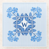 Monogram-W-Untersetzer Glasuntersetzer (Vorderseite)