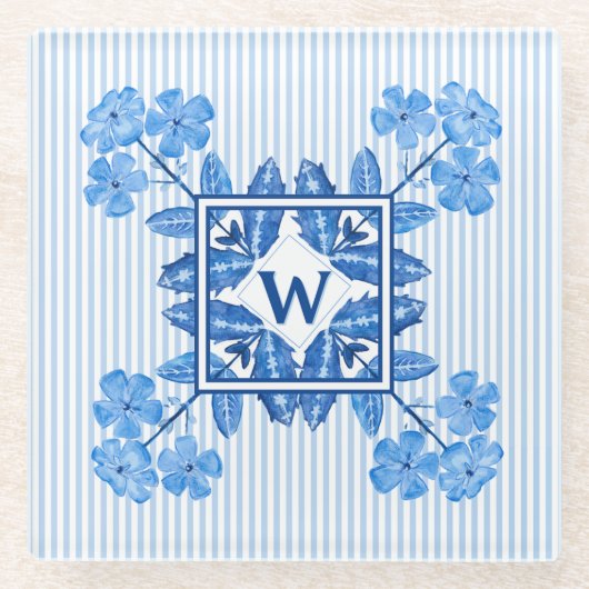 Monogram-W-Untersetzer Glasuntersetzer (Vorderseite)