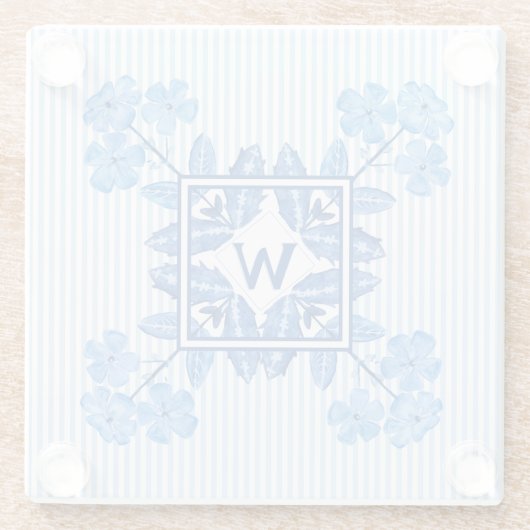 Monogram-W-Untersetzer Glasuntersetzer (Rückseite)