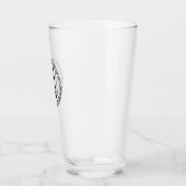 Monogram W - Viking Style - Pint Glass Glas (Links)