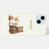 Monogram-Waldtiere Case-Mate iPhone Hülle (Rückseite (Horizontal))