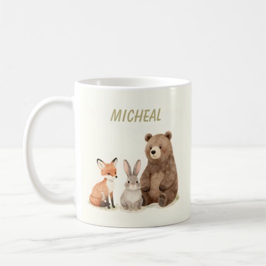 Monogram-Waldtiere Kaffeetasse (Links)