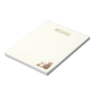 Monogram-Waldtiere Notizblock