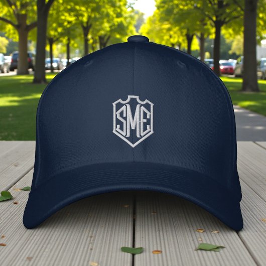 Monogram Wappen Initials Custom Personalisiert Bestickte Baseballkappe