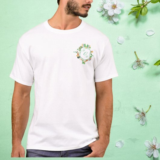 Monogram Wappen St. Patrick's Day Lucky T - Shirt