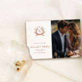 Monogram Wappen Wedding Foto Save The Date