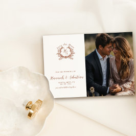 Monogram Wappen Wedding Foto Save The Date