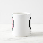 Monogram Wasserfarbe Benutzerdefinierter Single Le Kaffeetasse (Mittel)