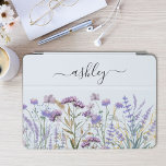 Monogram Wasserfarbe Lila Wildblume Meadow iPad Pro Cover<br><div class="desc">Erhöhen Sie Ihr iPad Air mit unserer Lila Wildblume Watercolor Wiese Cover. Passen Sie Ihren Namen in elegantem Skript an,  perfekt für Wildblume und lila Blume Liebhaber,  die eine Touch von boho Chic schätzen.</div>