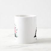 Monogram Wasserfarbe Single Letter A-Kaffee Kaffeetasse (Mittel)