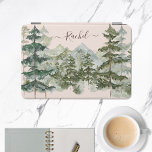 Monogram Wasserfarben Pine Forest Mountain Rustika iPad Mini Hülle<br><div class="desc">Mit Monogram Watercolor Pine Forest & Mountain Rustic iPad mini Cover schützen und personalisieren. Ihr Name,  Ihr Stil,  der Charme der Natur.</div>