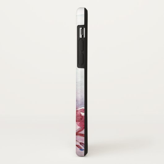 Monogram Wasserfarbenflorale Sakura Kirschblüten Case-Mate iPhone Hülle (Hinten/Links)