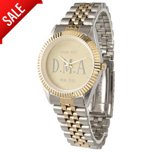 Monogram Watch Women Personalisiert Elegany Class Armbanduhr
