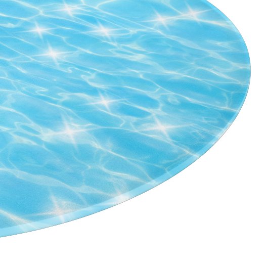 Monogram Water rippples wasser textur moderne chic Schneidebrett (Ecke)