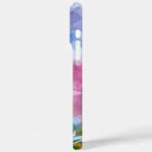 Monogram Watercolor Pastel iphone Case (Rückseite / Links)