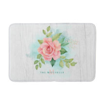 Monogram Watercolor Türkise Ombre Pink Rosa Rose