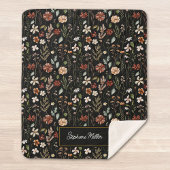 Monogram Watercolor Wildflower Floral Botanical Sherpadecke