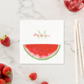 Monogram Watermelon Serviette (Beispiel)