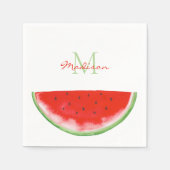 Monogram Watermelon Serviette (Vorderseite)