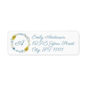 Monogram Wath Christmas-Rücksendeadresse (Vorne)