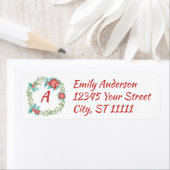 Monogram Wath Christmas-Rücksendeadresse (Insitu)