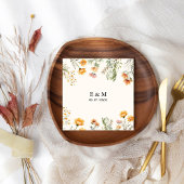 Monogram Weadow Wildblume Boho Floral wedding Serviette