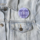 Monogram Wedding Button Lions Wirbel 4 Heads (Beispiel)