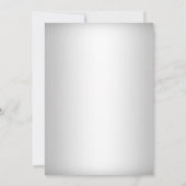 Monogram Wedding Cake Silver Brautparty Einladung (Rückseite)