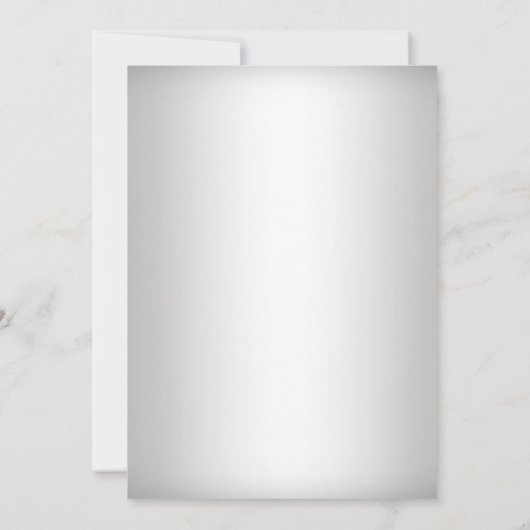 Monogram Wedding Cake Silver Brautparty Einladung (Rückseite)