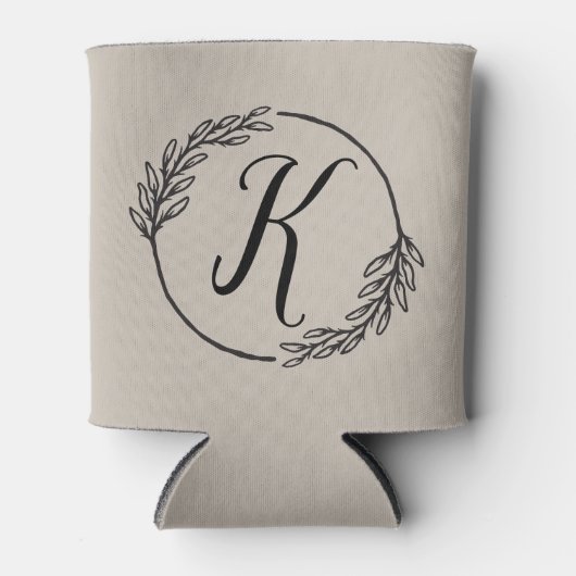 Monogram Wedding Can Cooler Dosenkühler (Vorderseite)