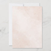 Monogram Wedding Einladung mit eleganter Rose Desi (Rückseite)