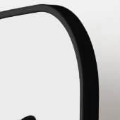 Monogram Wedding Groomsman Gift Photo Pickleball Schläger (Linke Seite)