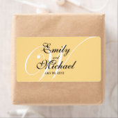 Monogram Wedding Labels - Sonnenblume (Insitu)