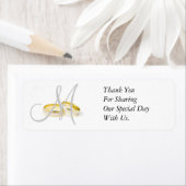 Monogram Wedding Rings Danke Labels (Insitu)