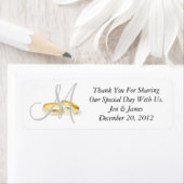 Monogram Wedding Rings Danke Labels (Insitu)