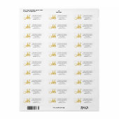 Monogram Wedding Rings Danke Labels Gold (Vorne)
