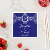 Monogram Wedding Serviette (Beispiel)