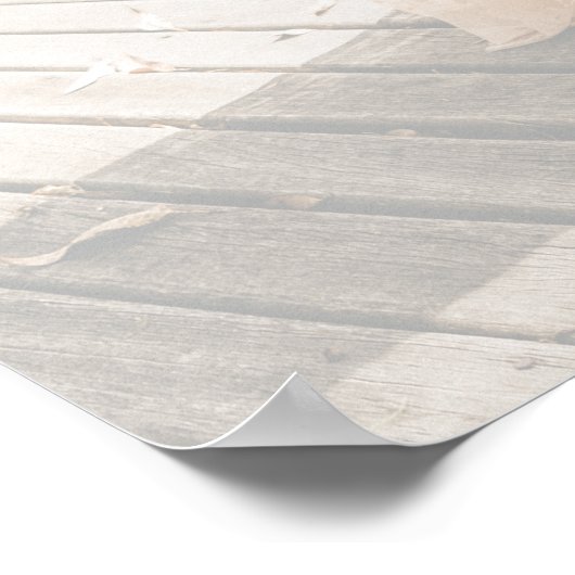 Monogram Wedding Signature Guest Book Poster (Ecke)