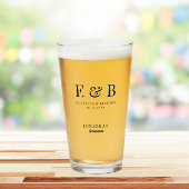 Monogram Wedding Trauzeuge Gift Personalisiert Bla Glas