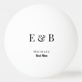 Monogram Wedding Trauzeuge Gift Personalisiert Bla Tischtennisball