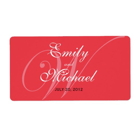 Monogram Wedelmarken - Deep Red (Vorne)