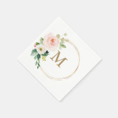 Monogram Wedkin Napkin Cocktail Napkin Serviette (Ecke)