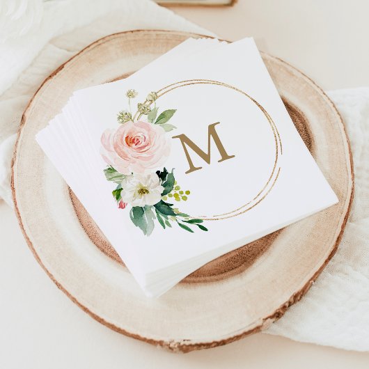 Monogram Wedkin Napkin Cocktail Napkin Serviette