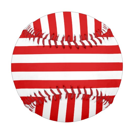 Monogram, weißer, horizontaler Preppy-Strip Baseball (Rückseite)