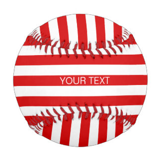 Monogram, weißer, horizontaler Preppy-Strip Baseball