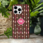 Monogram Western Boho Arrows Wüstencowgirl Case-Mate iPhone Hülle<br><div class="desc">Monogram Western Boho Pfeile Wüste Cowgirl Personalisiert Pattern iPhone 15 Pro Max Hüllen bietet boho Pfeile und ist personalisiert mit Ihrem benutzerdefinierten Monogramm. Ideal für Geschenkpackungen zum Geburtstag,  Weihnachten und Feiern. Erstellt von Evco Studio www.zazzle.com/store/evcostudio</div>