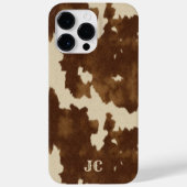 Monogram Western Country Modern Brown Cowgirl Case-Mate iPhone Hülle (Rückseite)