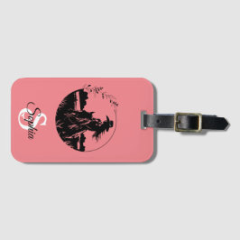 Monogram Western Reitschia Pferdewächter Elegant Gepäckanhänger