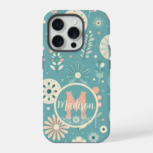 Monogram Whimsical Blogs iPhone Hülle (Rückseite)