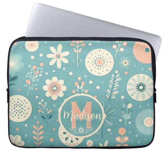 Monogram Whimsical Blogs Laptopschutzhülle (Vorderseite)